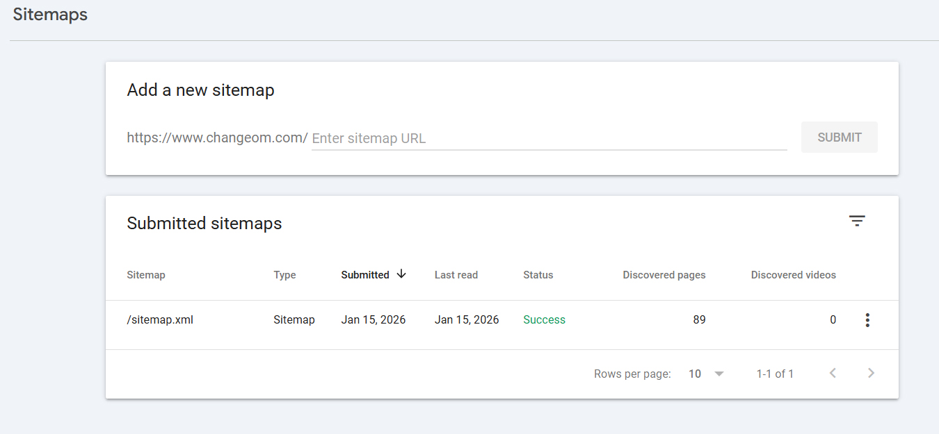 أرشفة المتجر في Google Search Console: للظهور في نتائج البحث المجانية بسرعة.